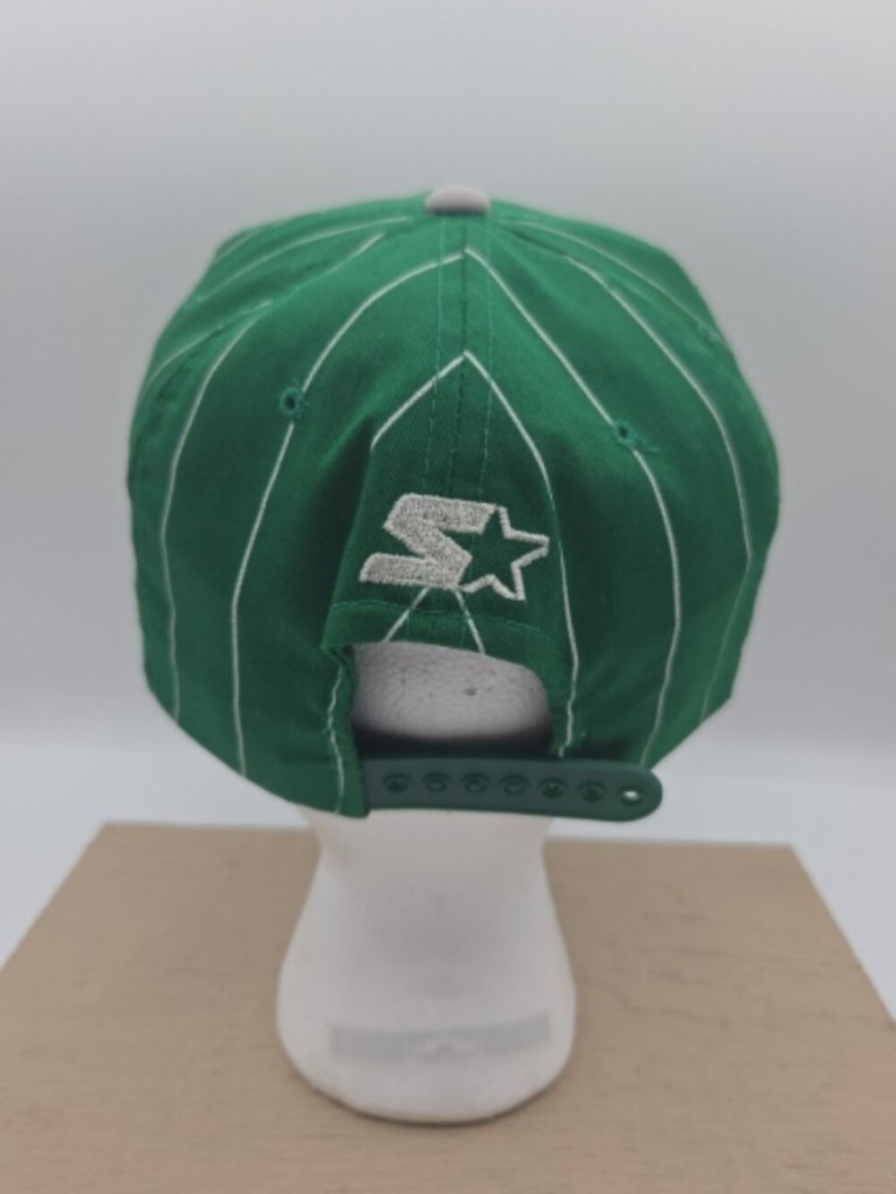 Starter The Classic Philadelphia Eagles Snapback Hat Green Pinstripe Vintage NFL - Picture 4 of 8